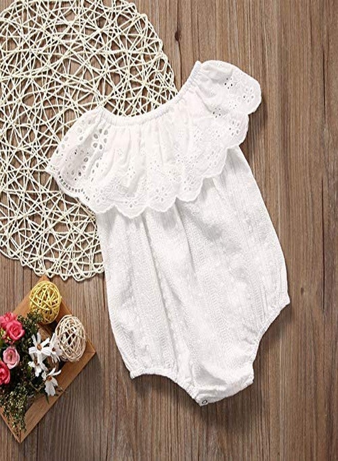 Bapna Lace Cotton Floral Design (5 Yard), White - Image 5